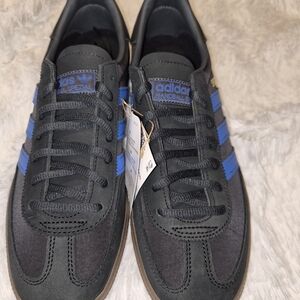 Adidas Men's Handball Spezial Black and Blue Sneakers